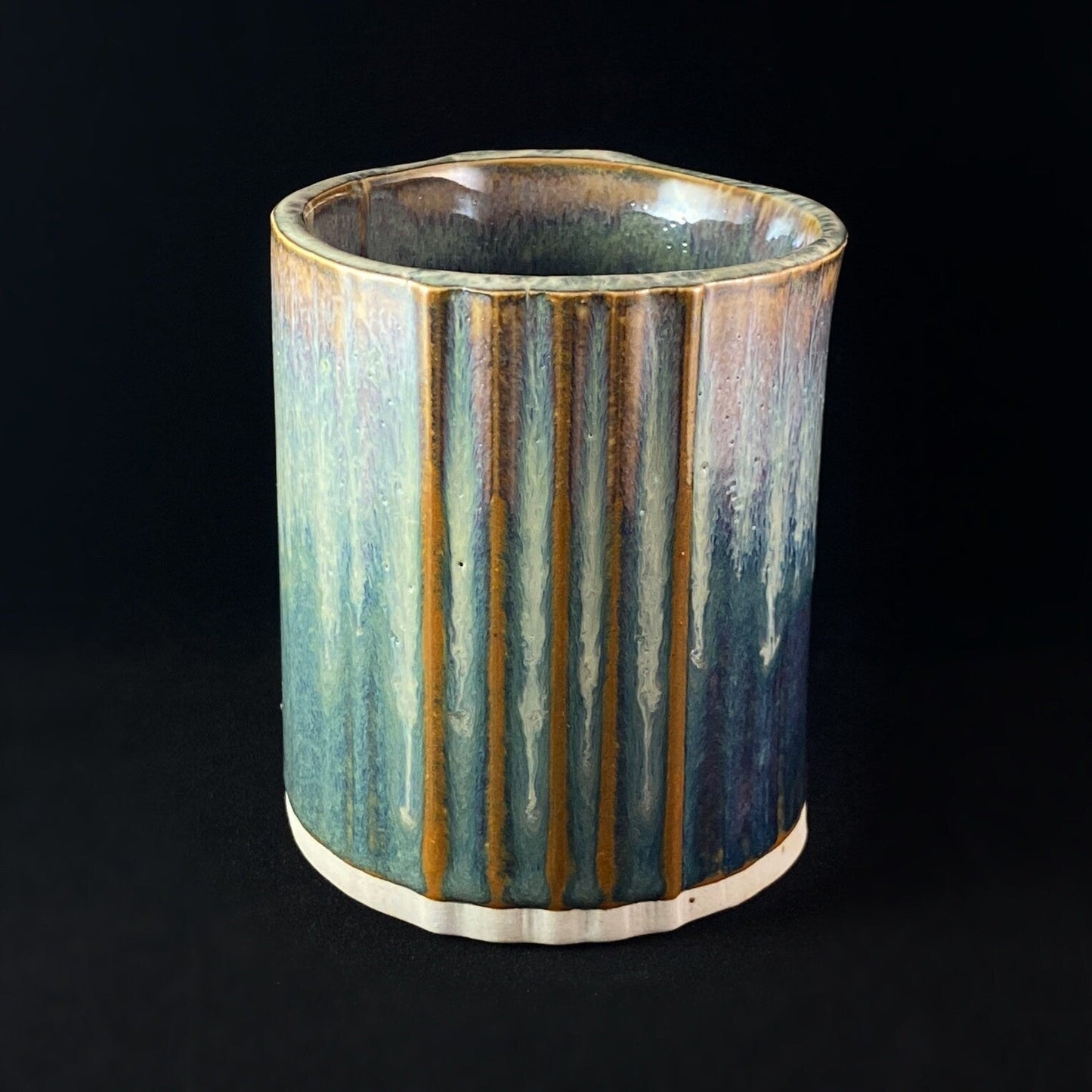 12 oz. Bay Mug, Functional Pottery Handmade in USA - Jade