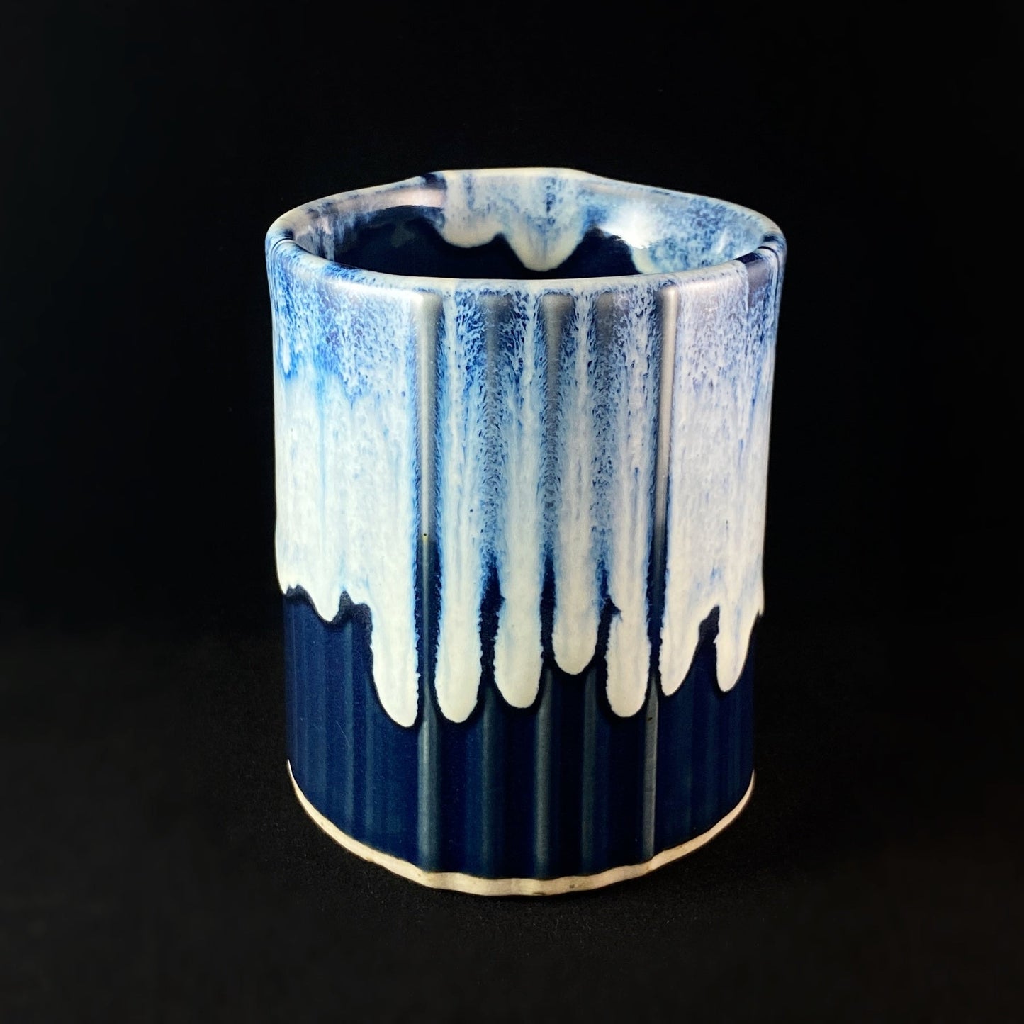 12 oz. Bay Mug Functional Pottery Handmade in USA - Navy
