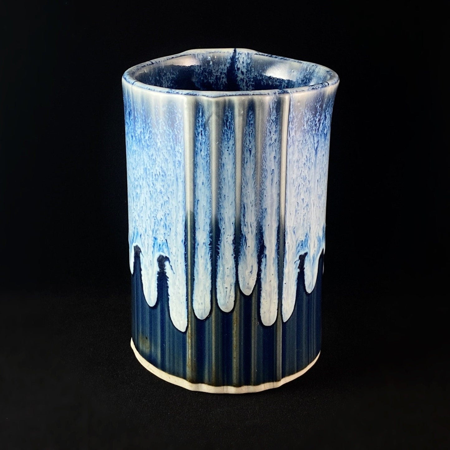 16 oz. Bay Mug, Functional Pottery Handmade in USA - Navy