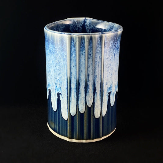 16 oz. Bay Mug, Functional Pottery Handmade in USA - Navy