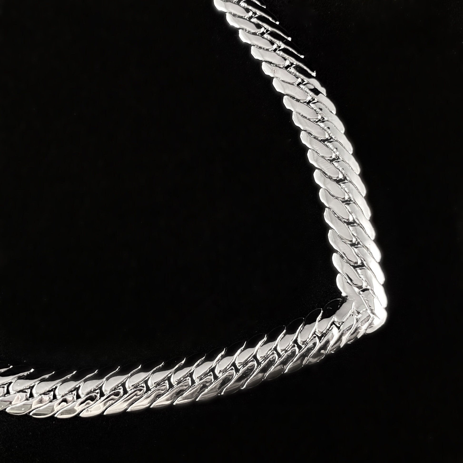 1920s Silver Chevron Statement Choker Necklace