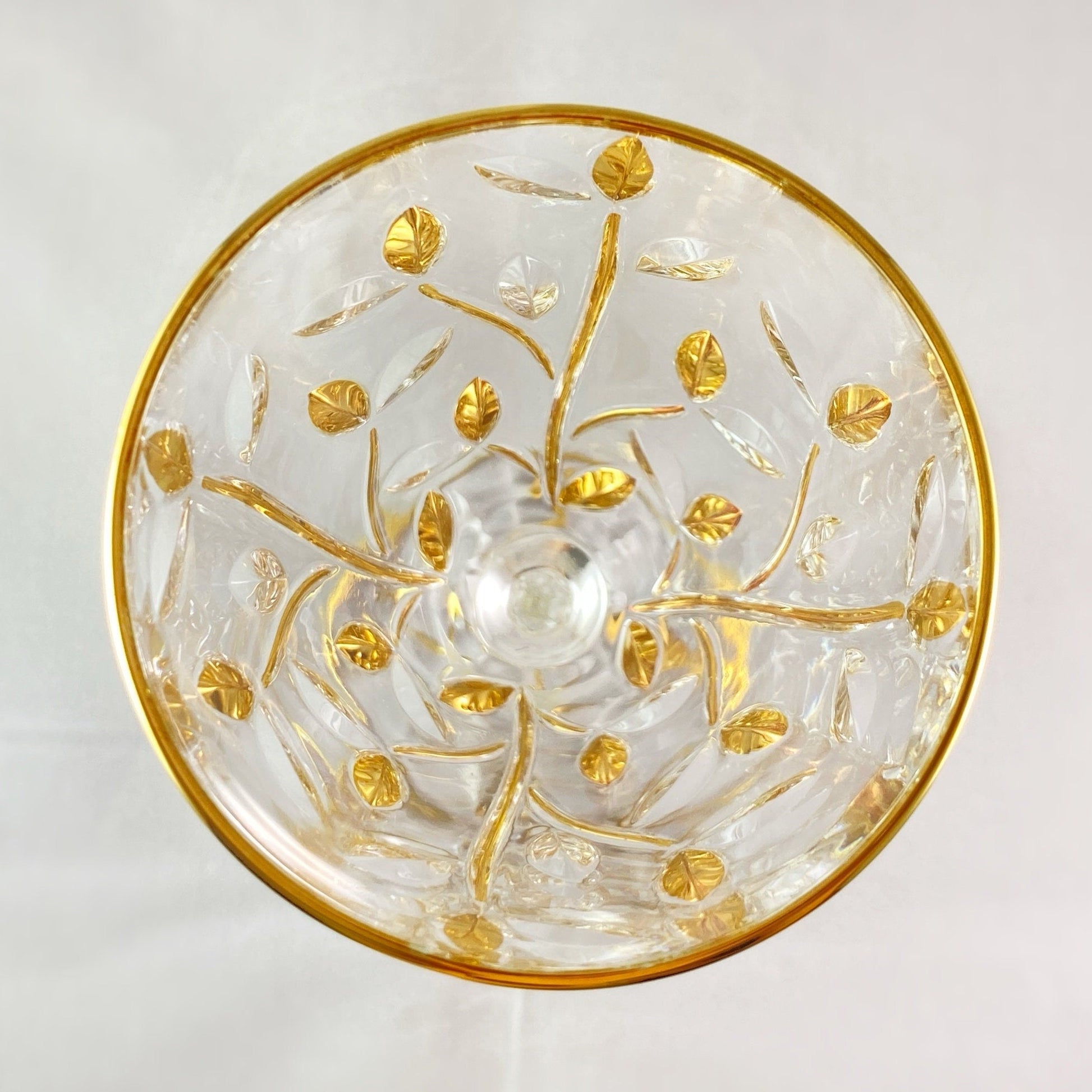 24kt Gold Tree of Life Venetian Glass Wine Glass - Handmade in Italy, Colorful Murano Glass