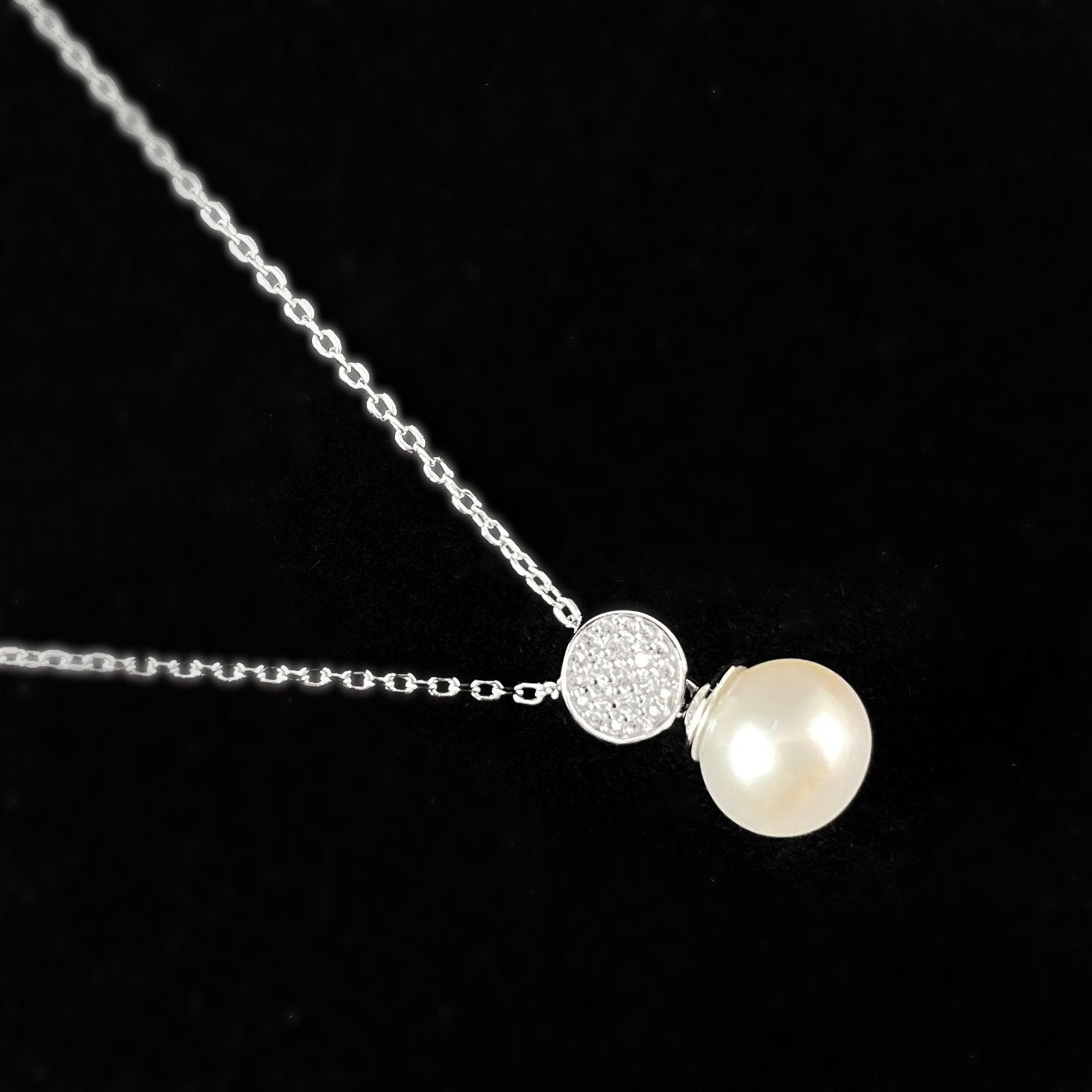 925 Sterling Silver and Freshwater Pearl Necklace - Elle Jewelry