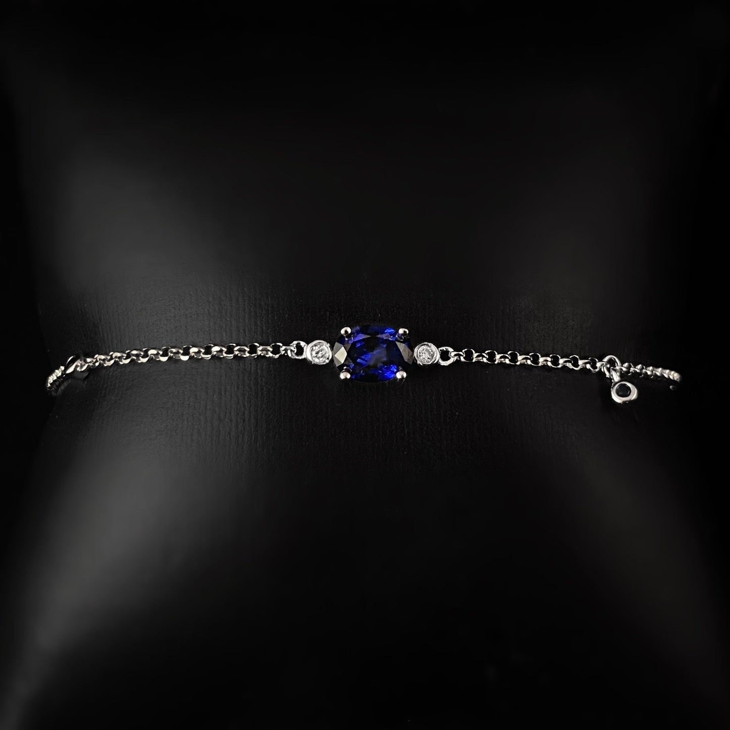 925 Sterling Silver and Sapphire Bracelet - Elle Jewelry
