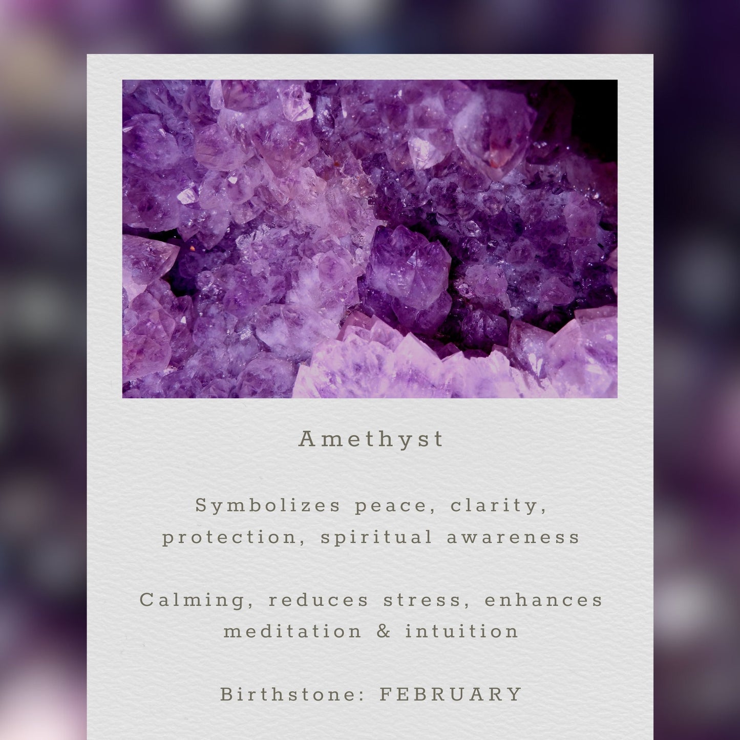 Amethyst Mini Layering Necklace