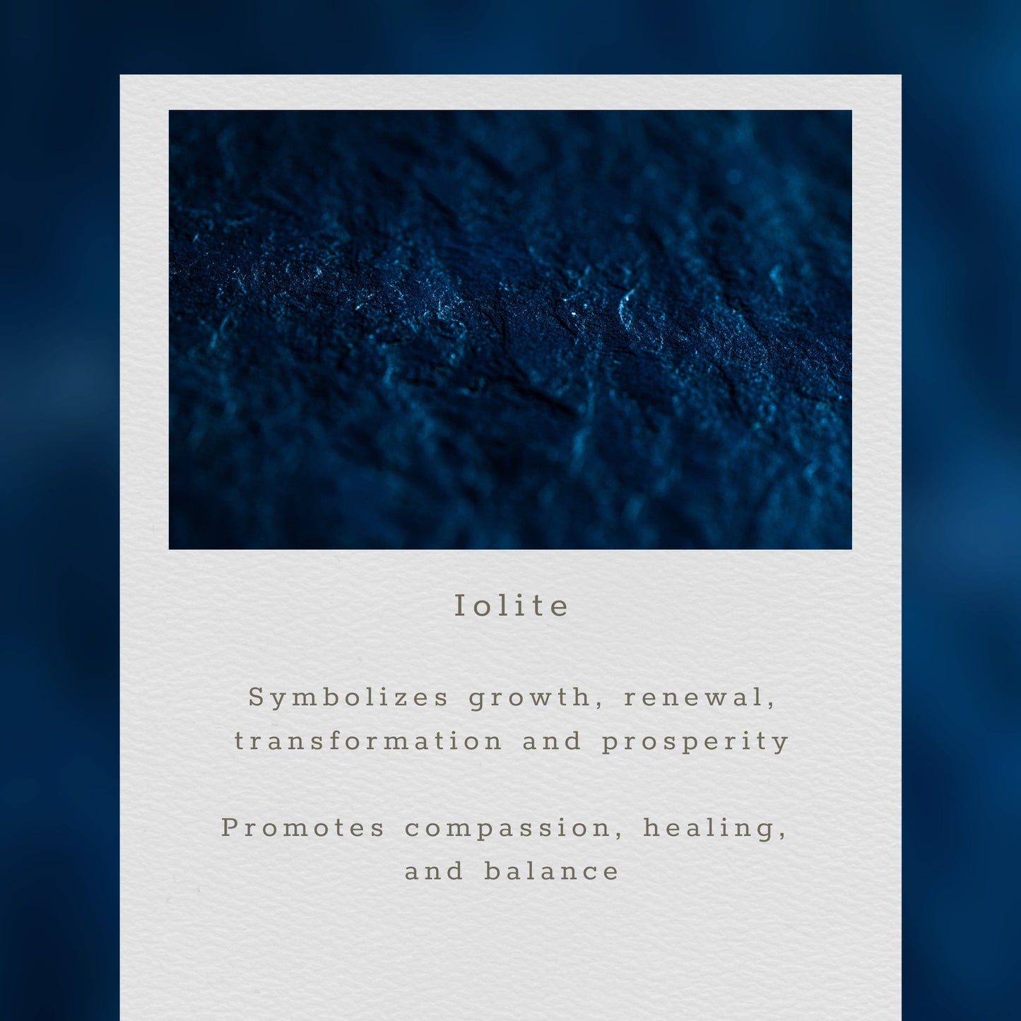 Iolite Mini Drop Layering Necklace