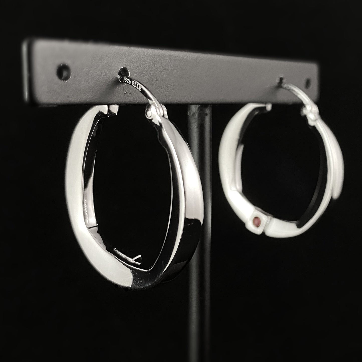 925 Sterling Silver Hoop Earrings  - Elle Jewelry
