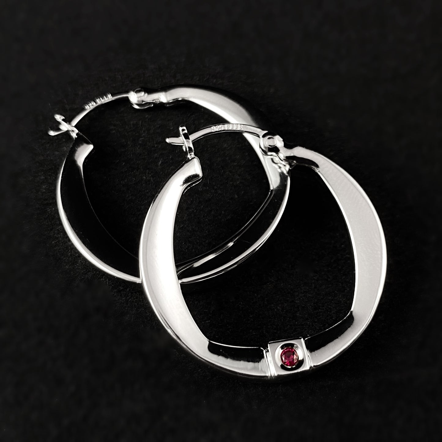 925 Sterling Silver Hoop Earrings  - Elle Jewelry