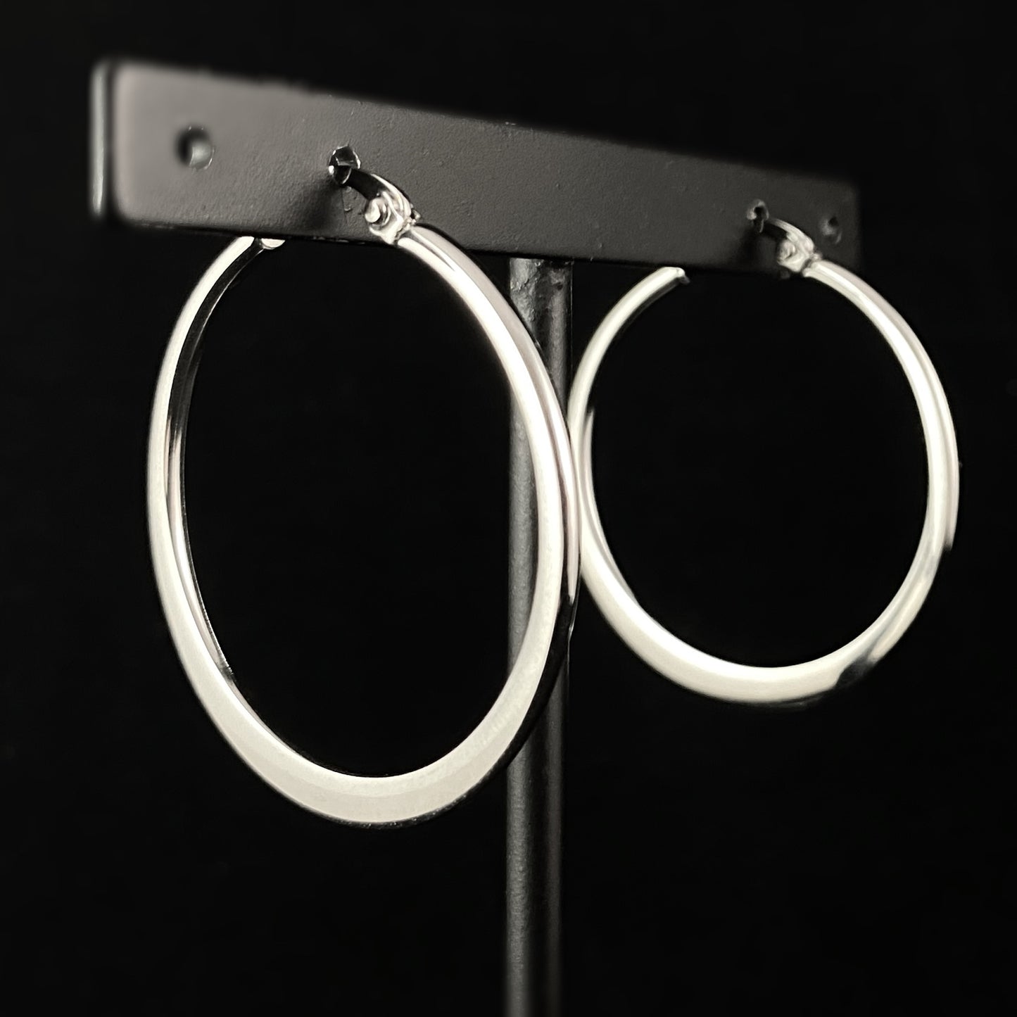 Stainless Steel Everyday Hoop Earrings - Elle Jewelry