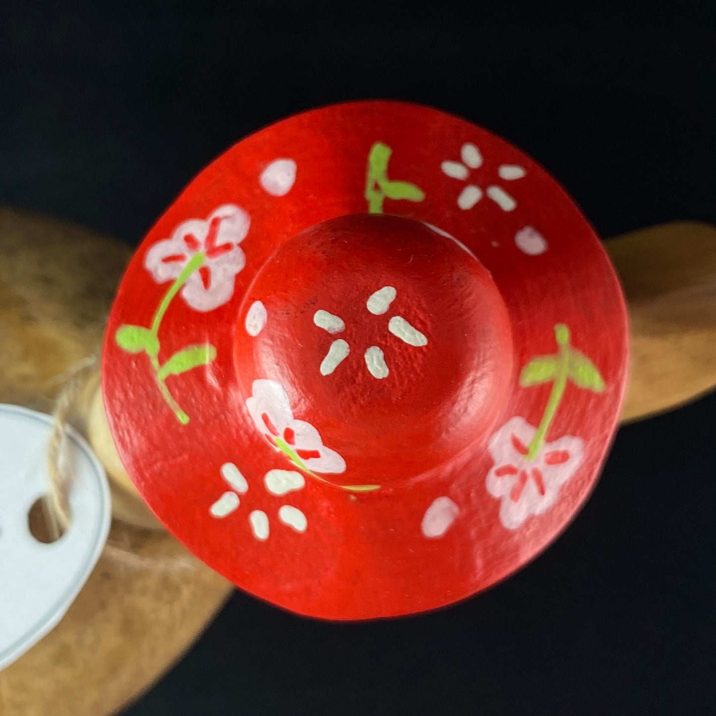 Emma - Hand-carved and Hand-painted Bamboo Duck with Red Hat & Boots