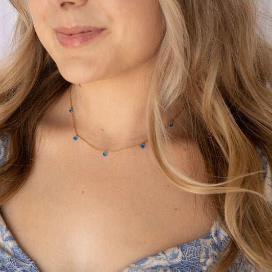 Madison Necklace in Blue