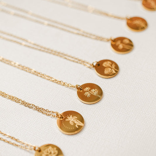 Birth Flower Necklace