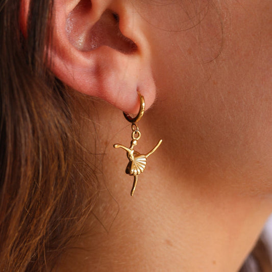 Tiny Dancer Huggie Hoop