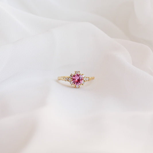 Calliope Ring in Pink Sapphire
