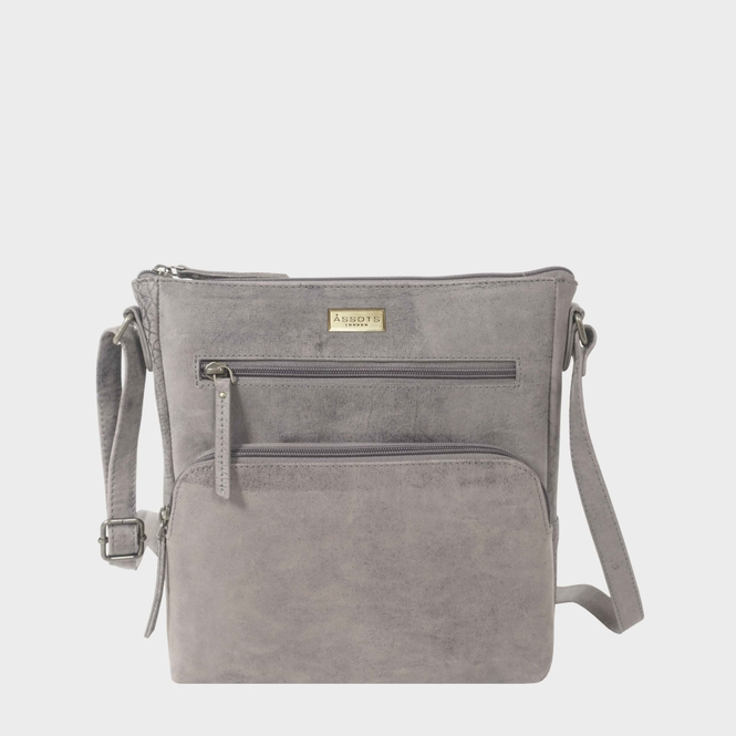 Agatha Distressed Gray Vintage Vegetable Tanned Real