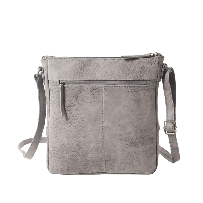 Agatha Distressed Gray Vintage Vegetable Tanned Real