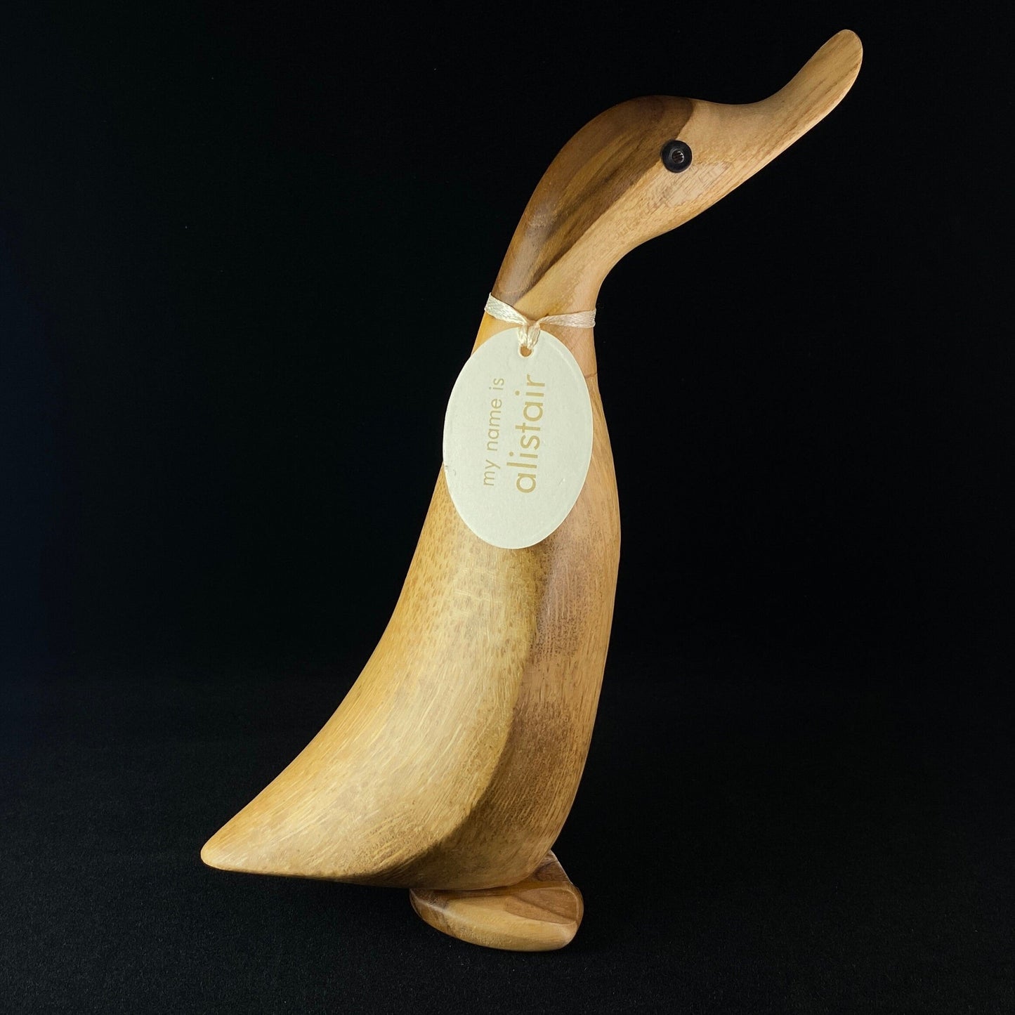 Alistair - Hand-carved and Hand-painted Bamboo Duck