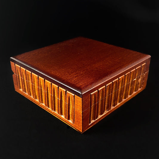All Purpose Decorative Keepsake Box, Handmade Hinged Wooden Treasure Box