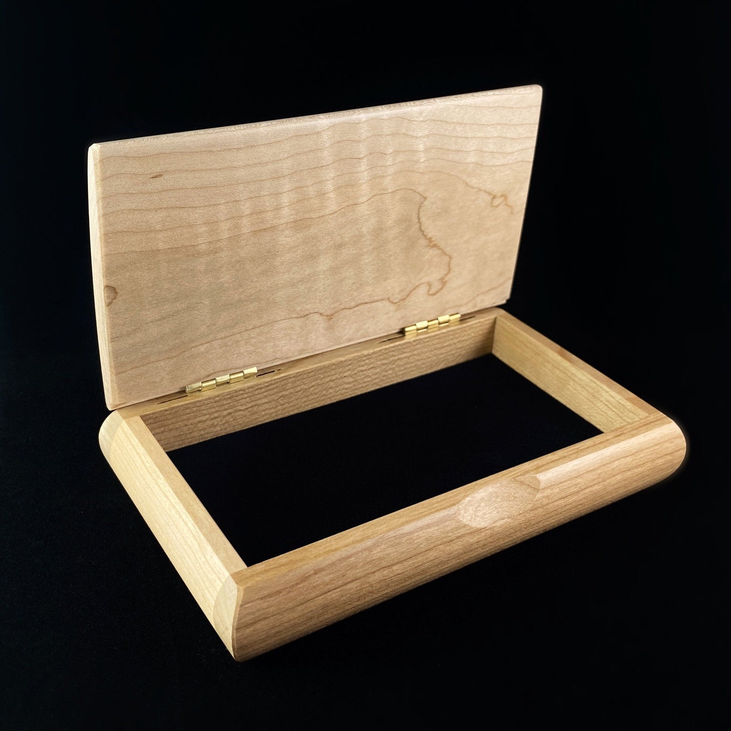 Always Remember You Are Braver Quote Box, Handmade Wooden Box with Cherry and Curly Maple, Made in USA
