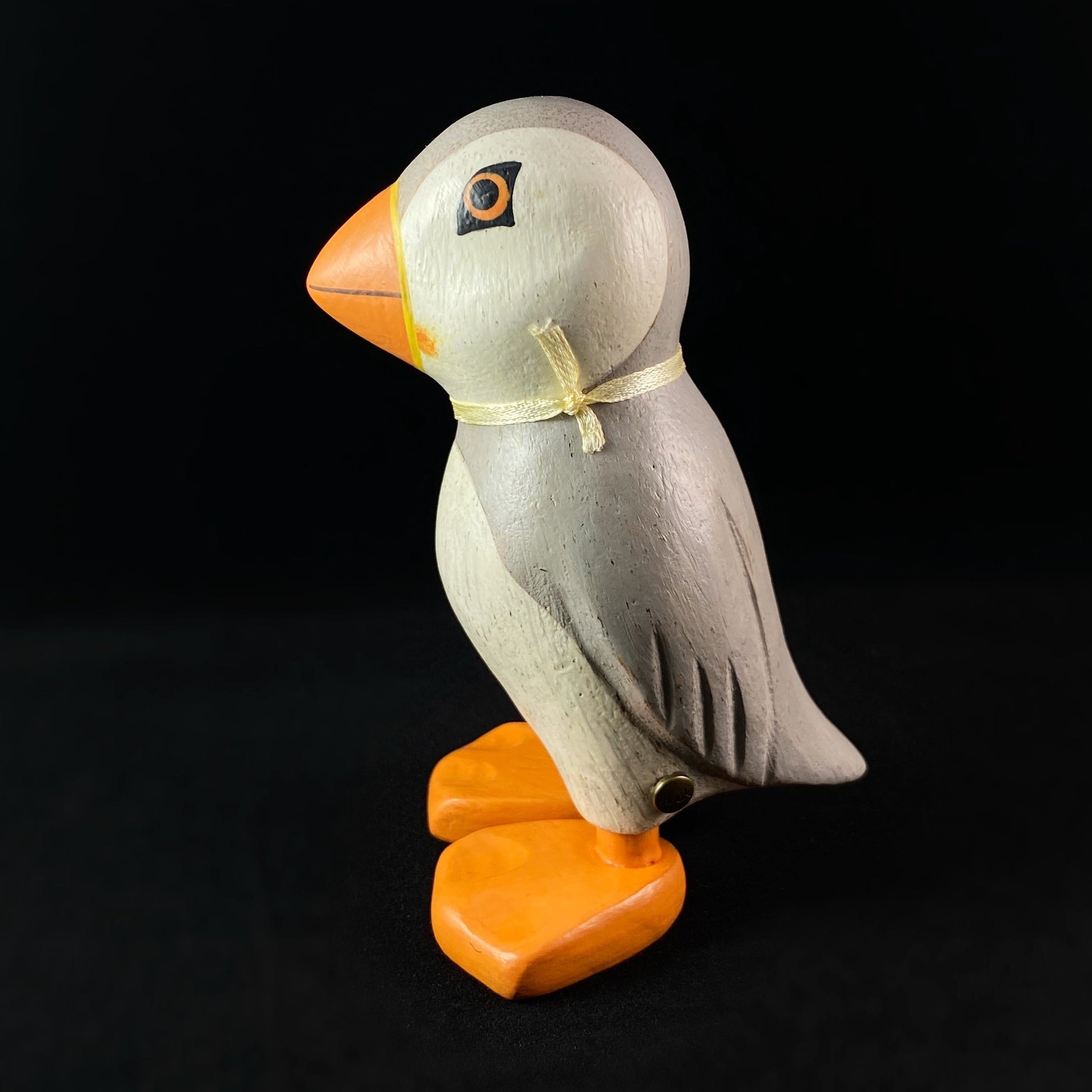 Aria - Hand-carved and Hand-painted Bamboo Puffin