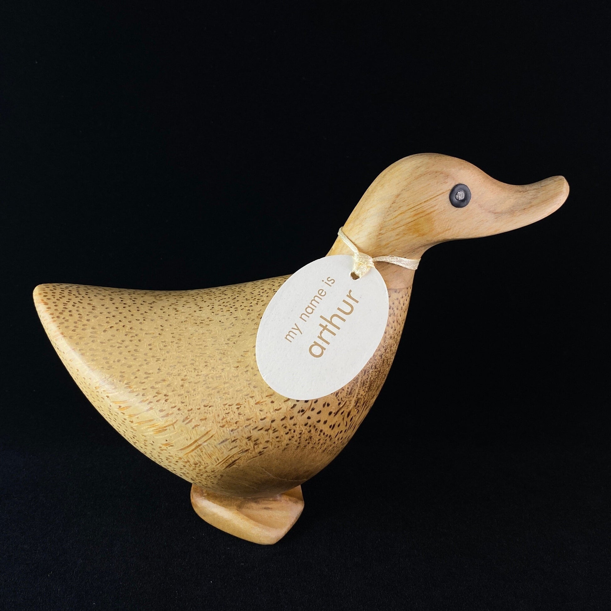 Arthur - Hand-carved and Hand-painted Bamboo Duck