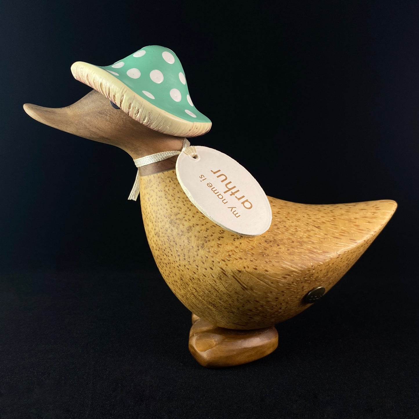 Arthur - Hand-carved and Hand-painted Bamboo Duck
