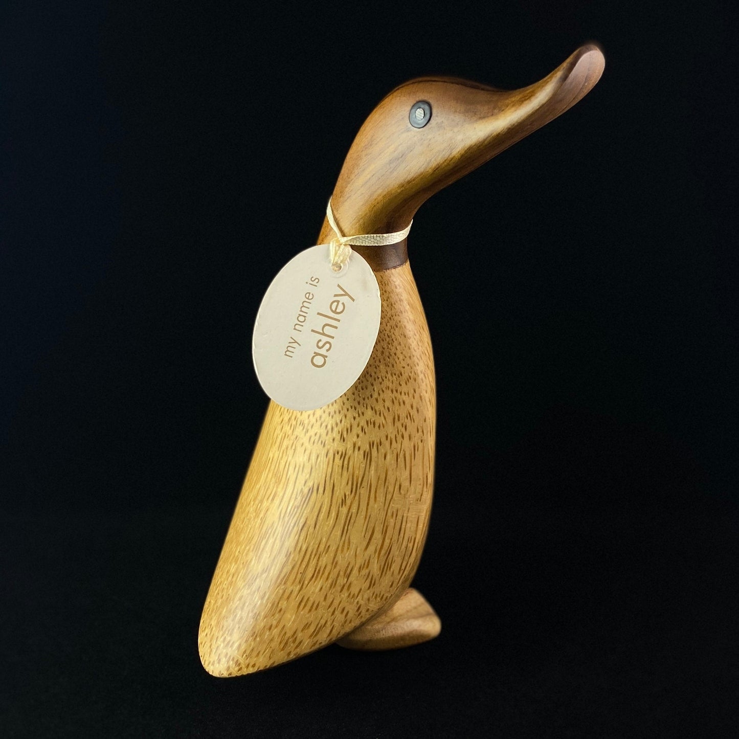 Ashley - Hand-carved and Hand-painted Bamboo Duck