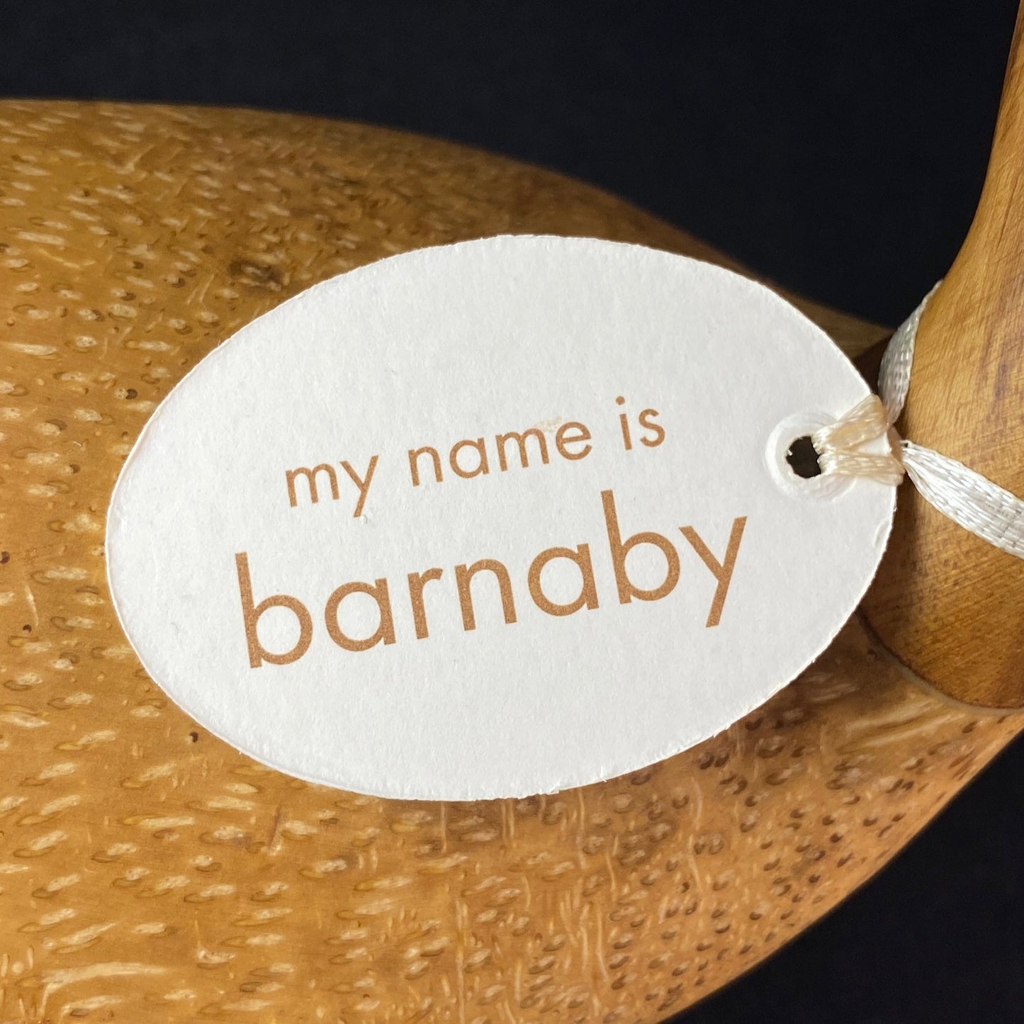 Barnaby - Hand-carved and Hand-painted Bamboo Duck