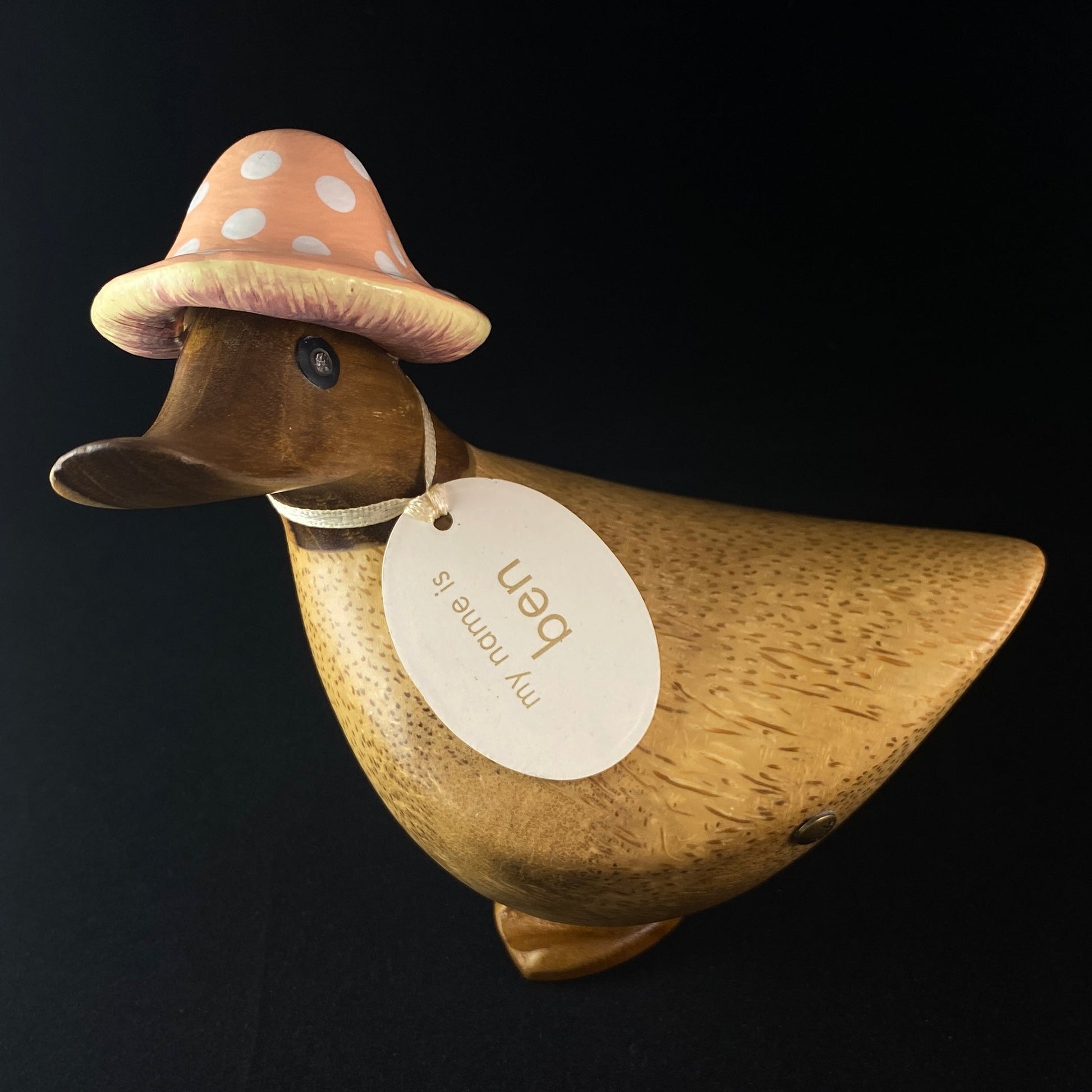 Ben - Hand-carved and Hand-painted Bamboo Duck