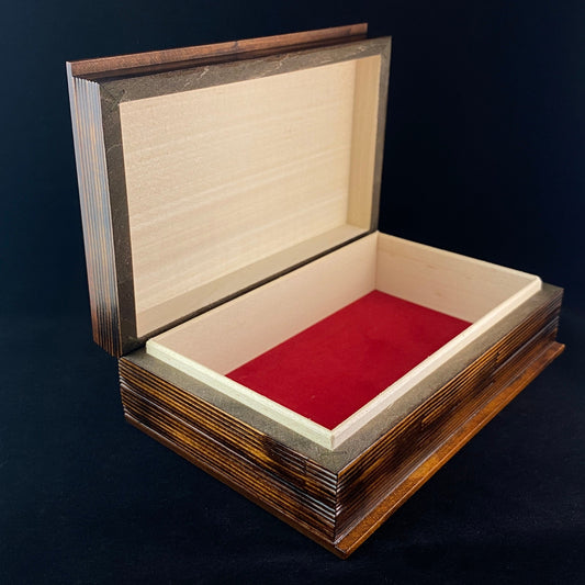 Bible Shaped Handmade Hinged Wooden Treasure Box