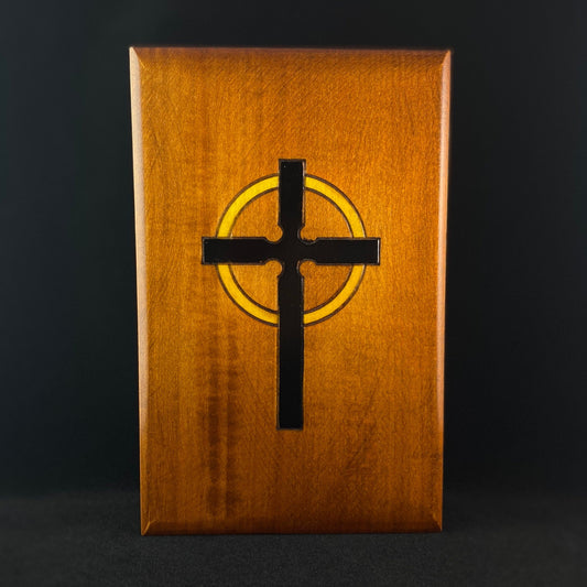 Bible Shaped Handmade Hinged Wooden Treasure Box