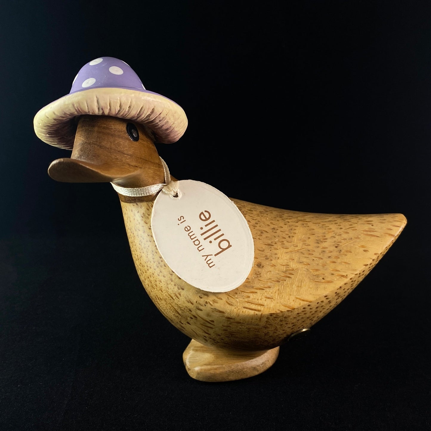 Billie - Hand-carved and Hand-painted Bamboo Duck