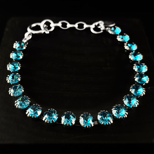 Blue Swarovski Crystal Bracelet - La Vie Parisienne by Catherine Popesco