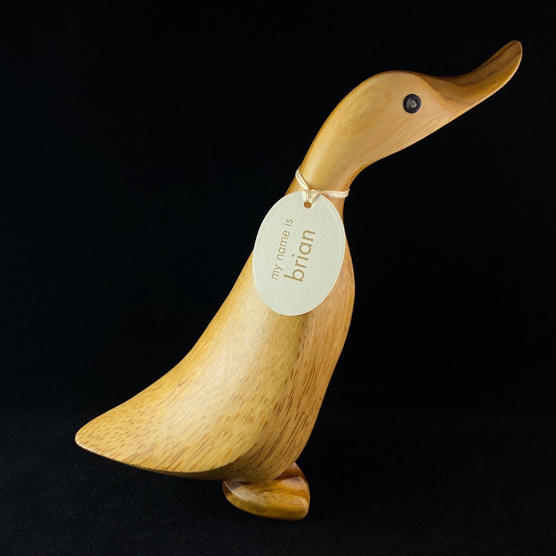Brian - Hand-carved and Hand-painted Bamboo Duck
