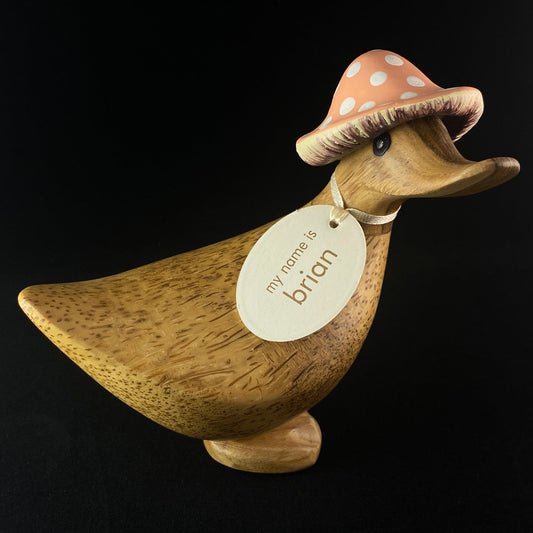 Brian - Hand-carved and Hand-painted Bamboo Duck