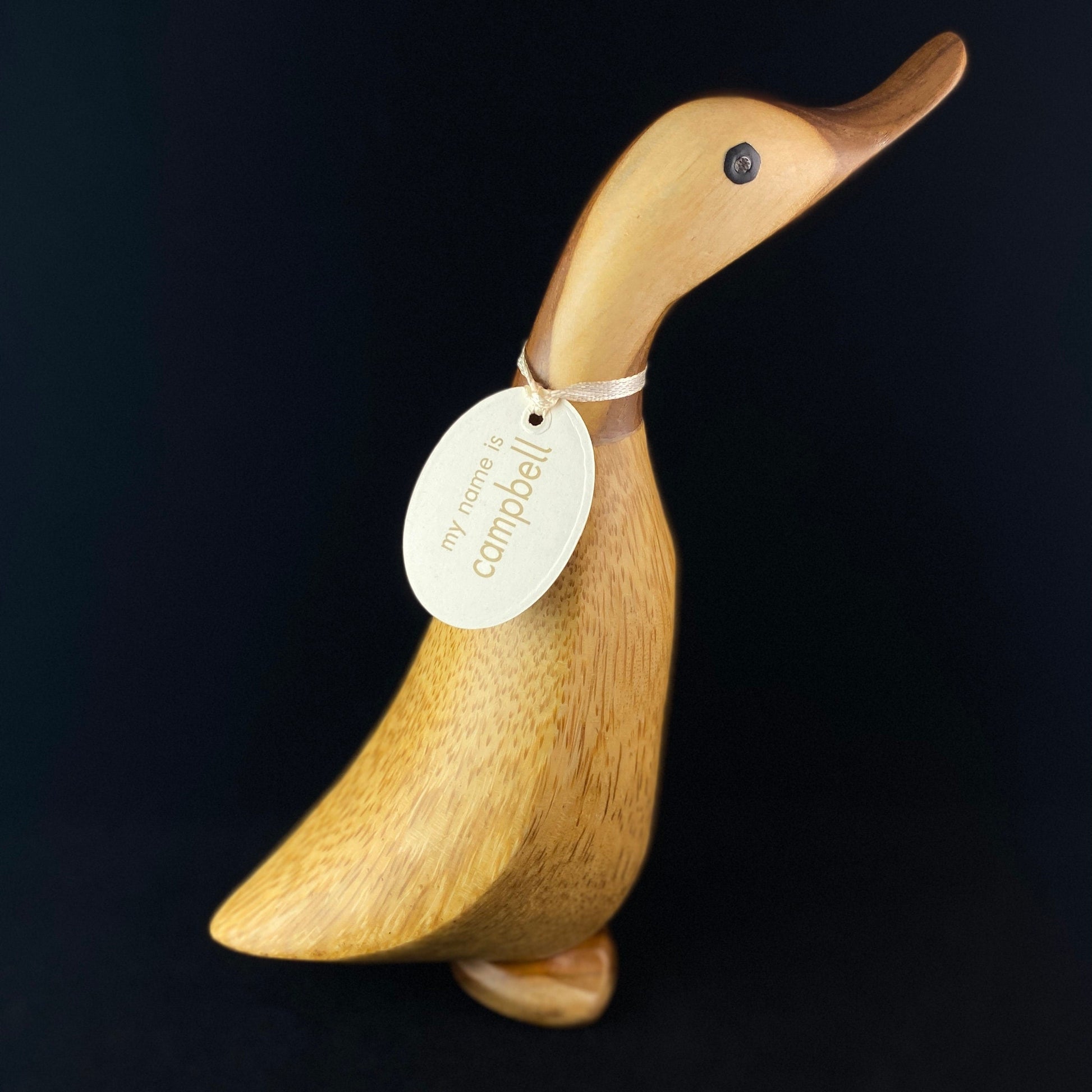 Campbell - Hand-carved and Hand-painted Bamboo Duck