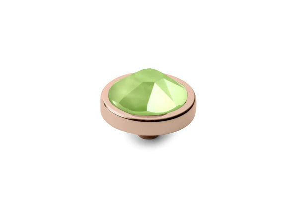 Canino 9mm Rose Gold - Lime Interchangeable QUDO Stone