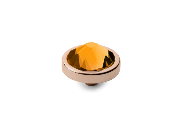 Canino 9mm Rose Gold - Tangerine Interchangeable QUDO Stone