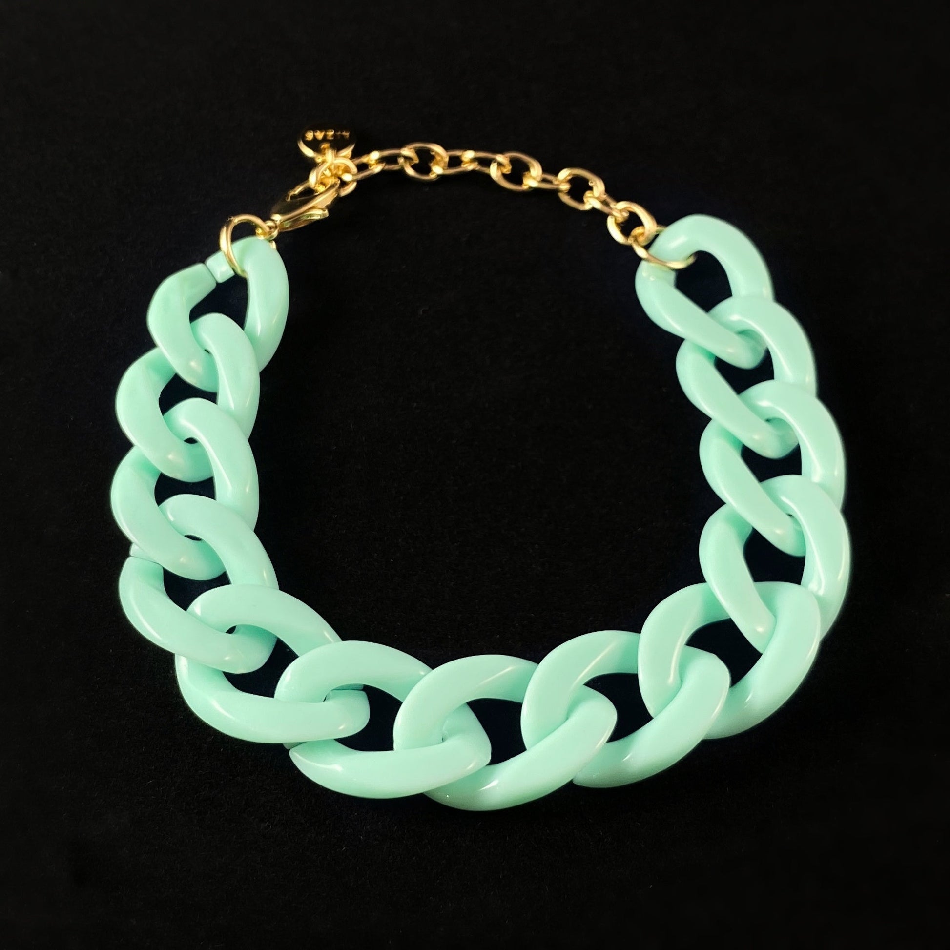 Chunky Chain Link Bracelet - Mint