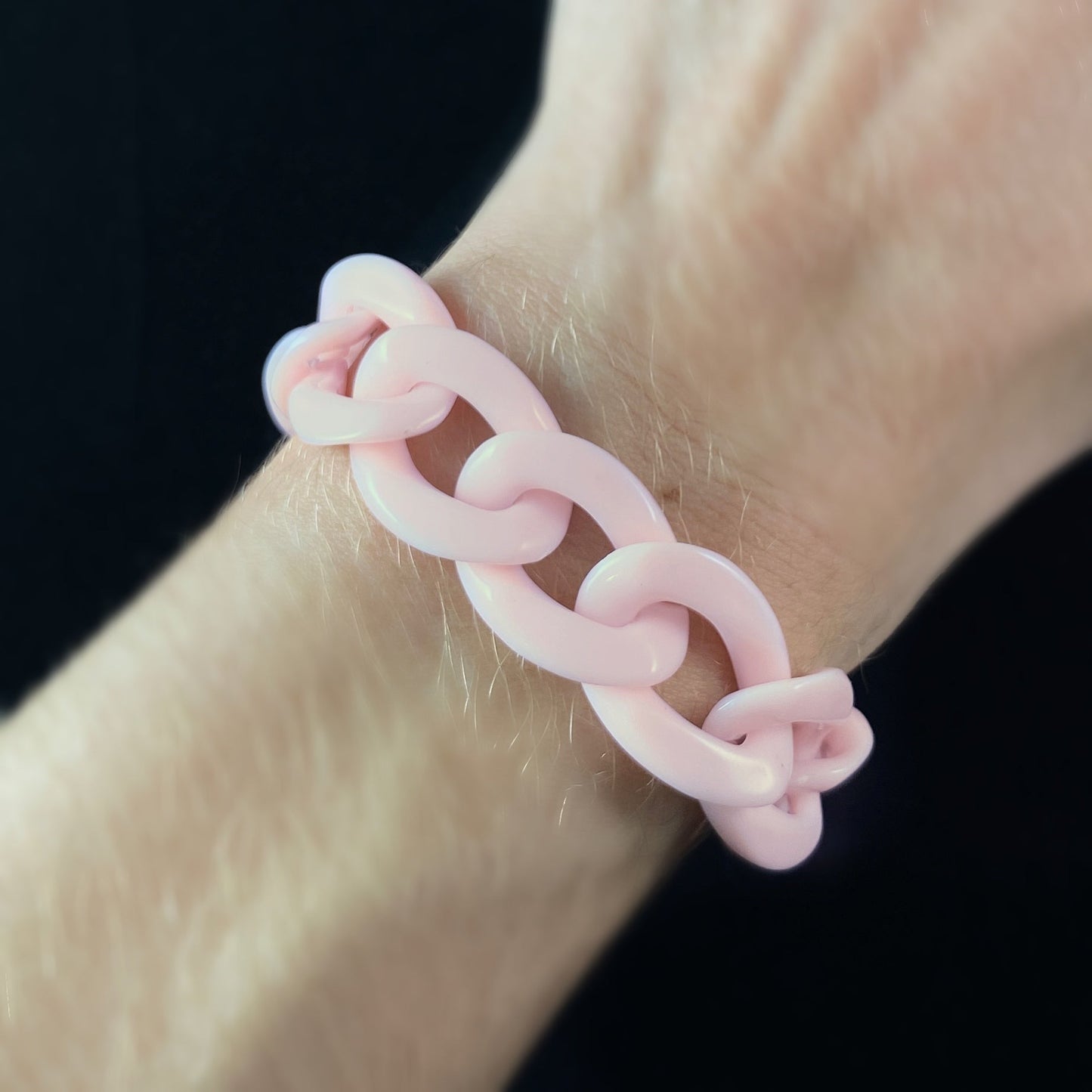 Chunky Chain Link Bracelet - Rose