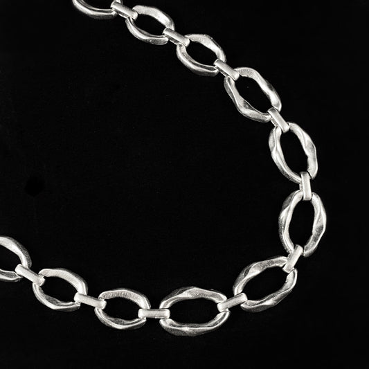 Chunky Chain Link Necklace, Handmade, Nickel Free