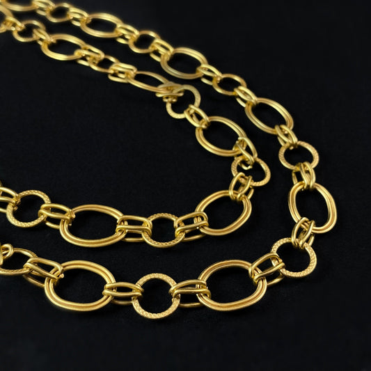 Chunky Gold Chain Necklace - La Vie Parisienne by Catherine Popesco