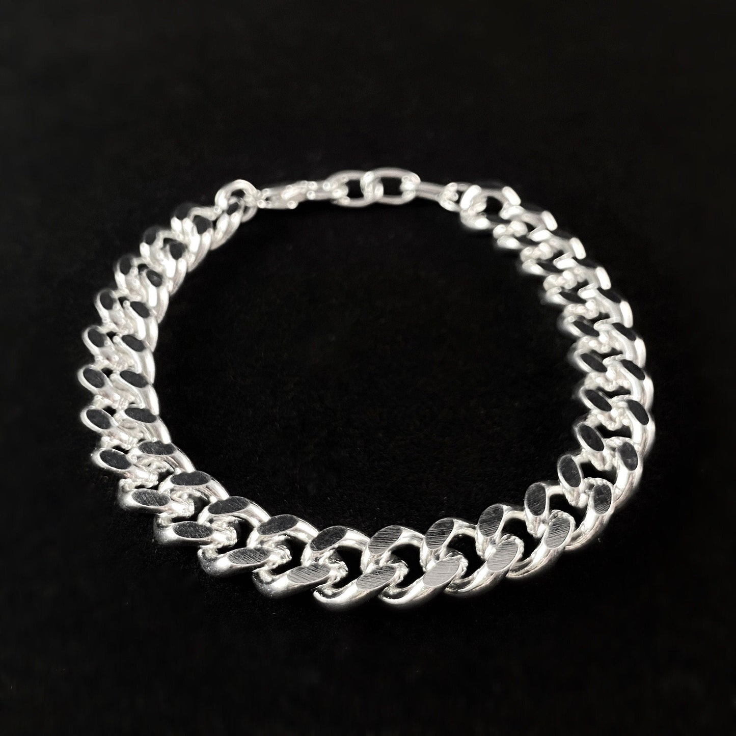 Chunky Silver Minimalist Chain Bracelet - Handmade Nickel Free Ulla Jewelry