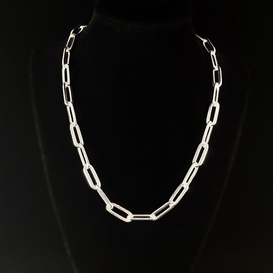 Chunky Silver Statement Chain Necklace - Handmade Nickel Free Ulla Jewelry