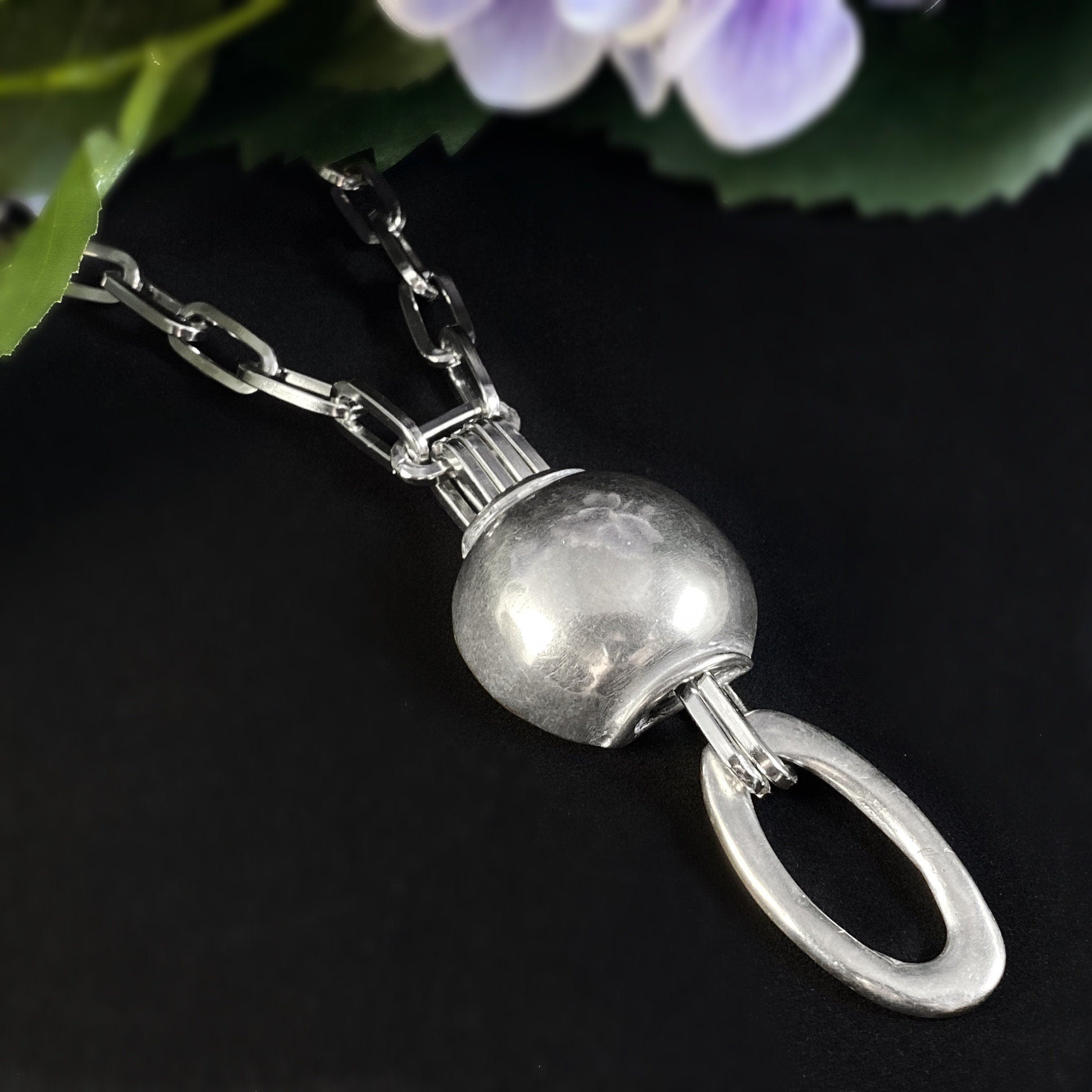 Chunky Silver Statement Necklace - Handmade Nickel Free Ulla Jewelry