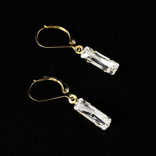 Clear Crystal Dangle Earrings Bindi - Sorrelli - Earrings