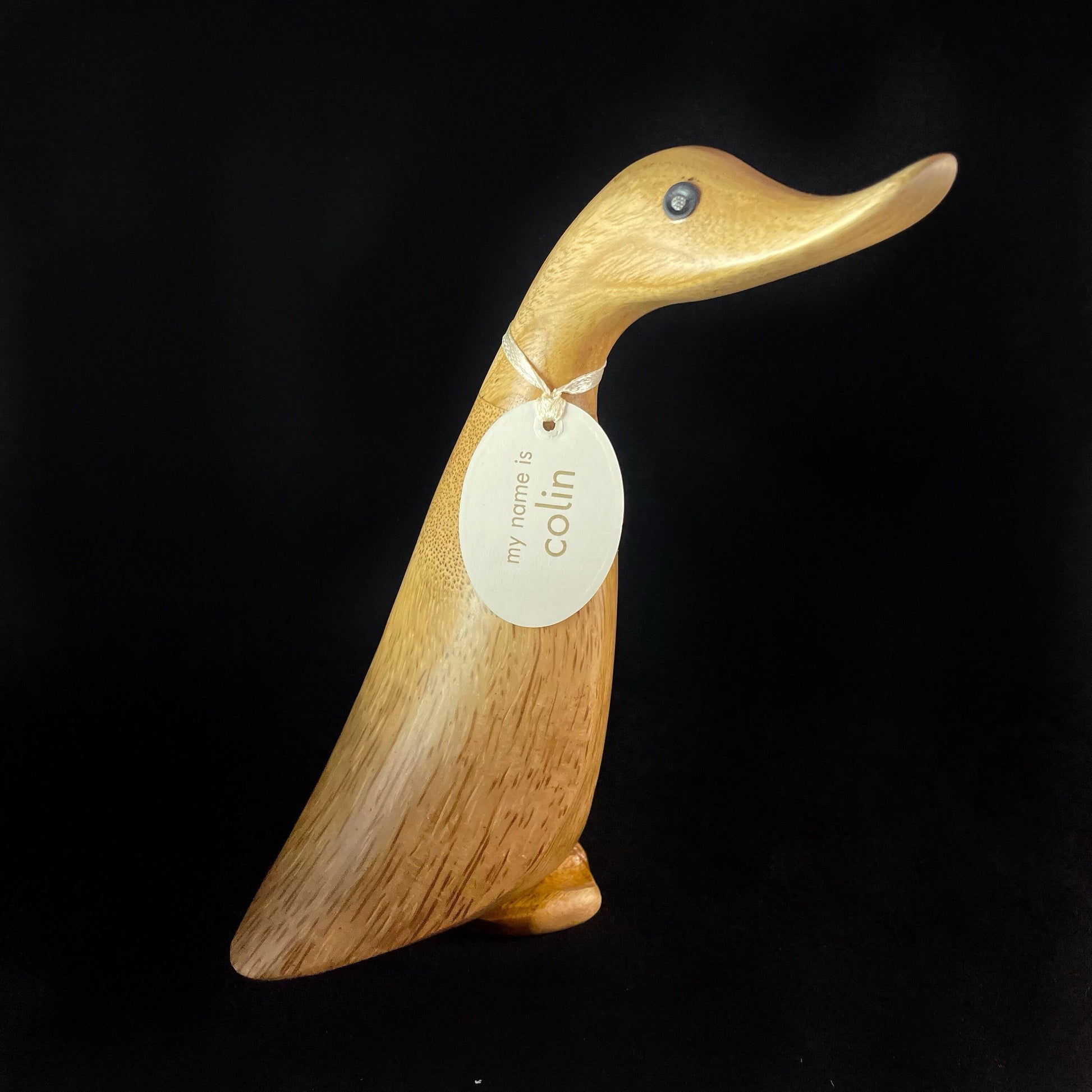 Colin - Hand-carved and Hand-painted Bamboo Duck