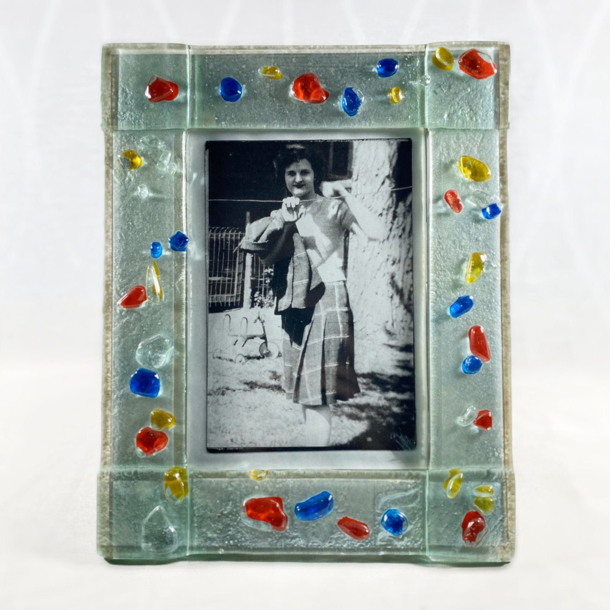 Colorful Glass 4x6 Picture Frame