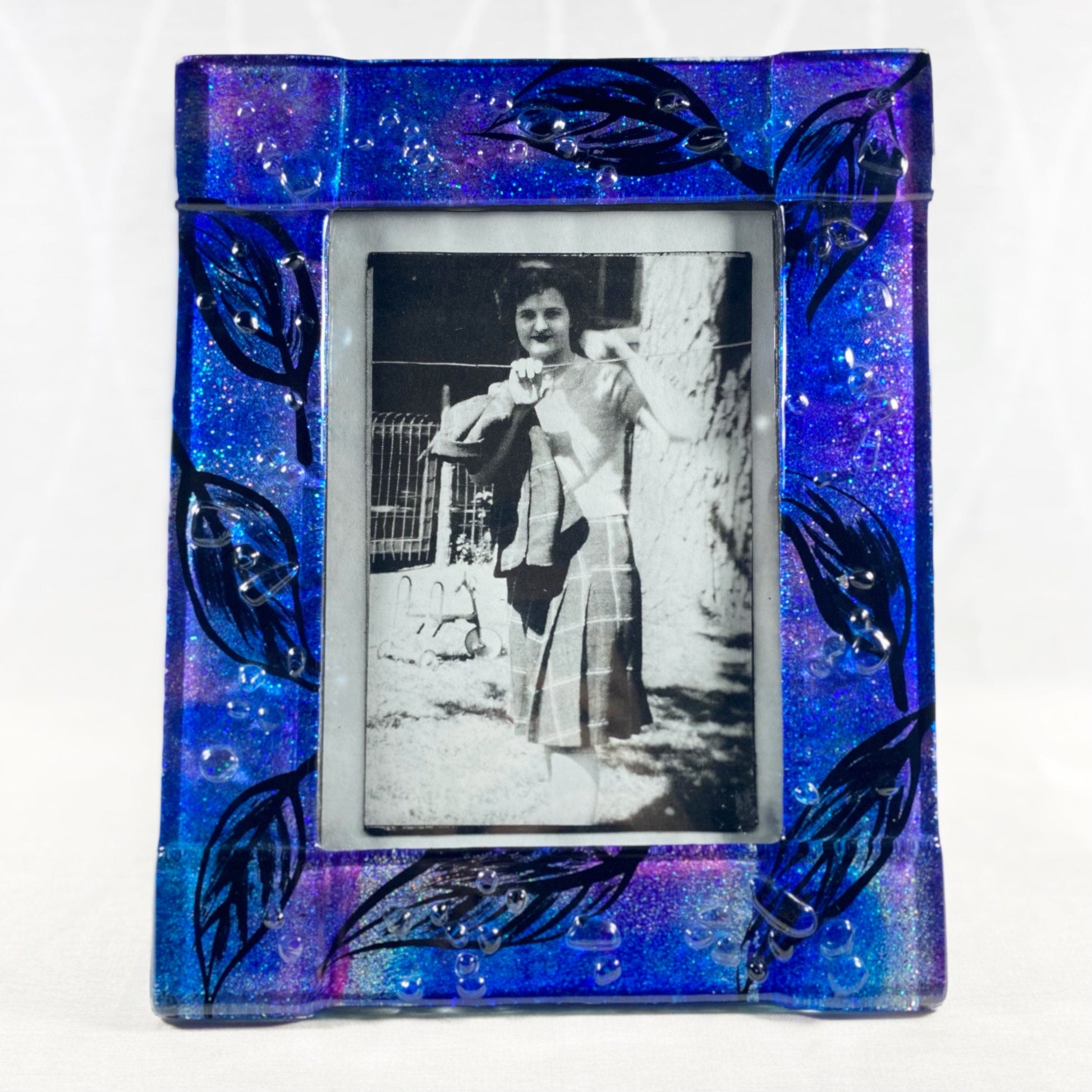 Colorful Glass 5x7 Picture Frame