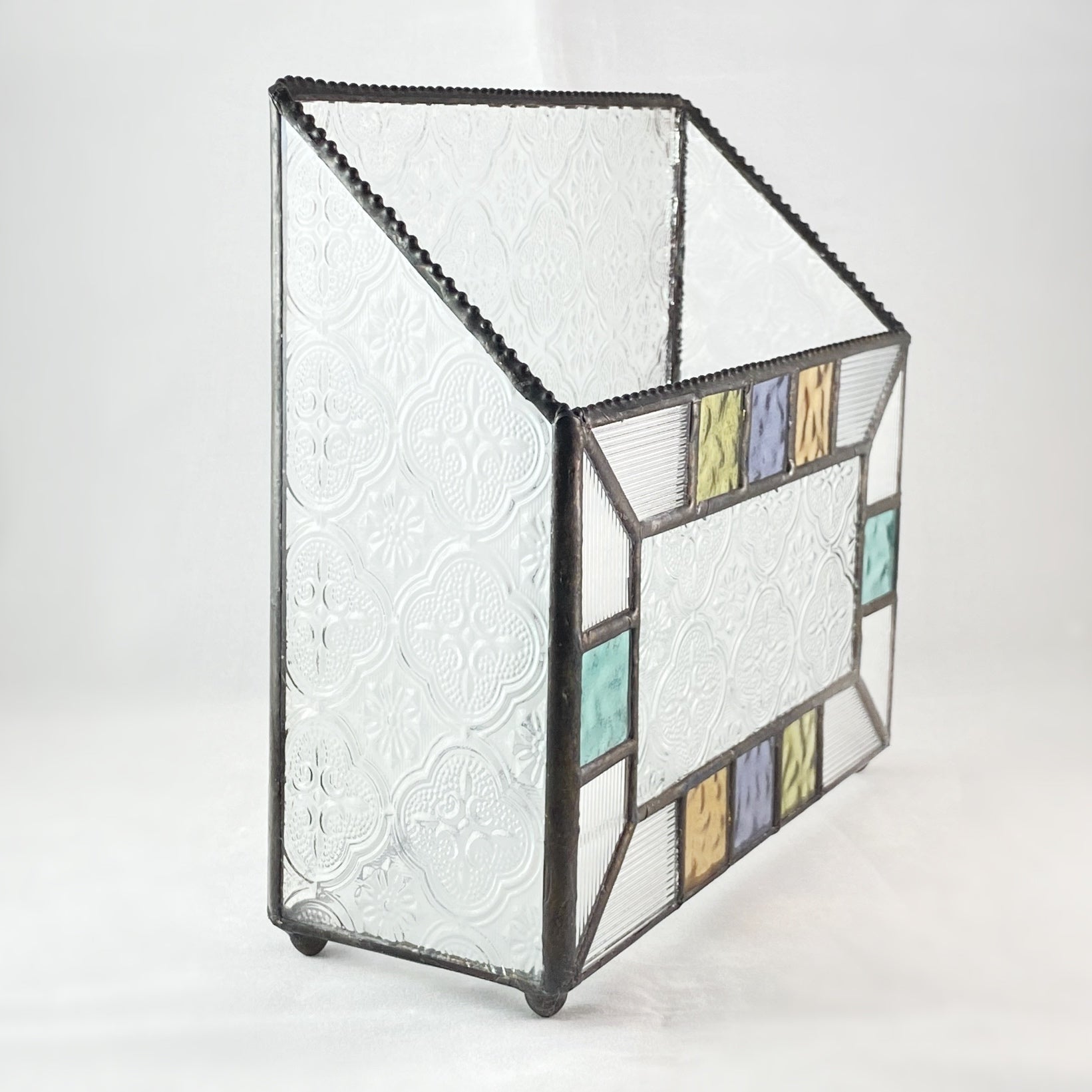 Colorful Glass Decorative Kitchen Napkin Holder